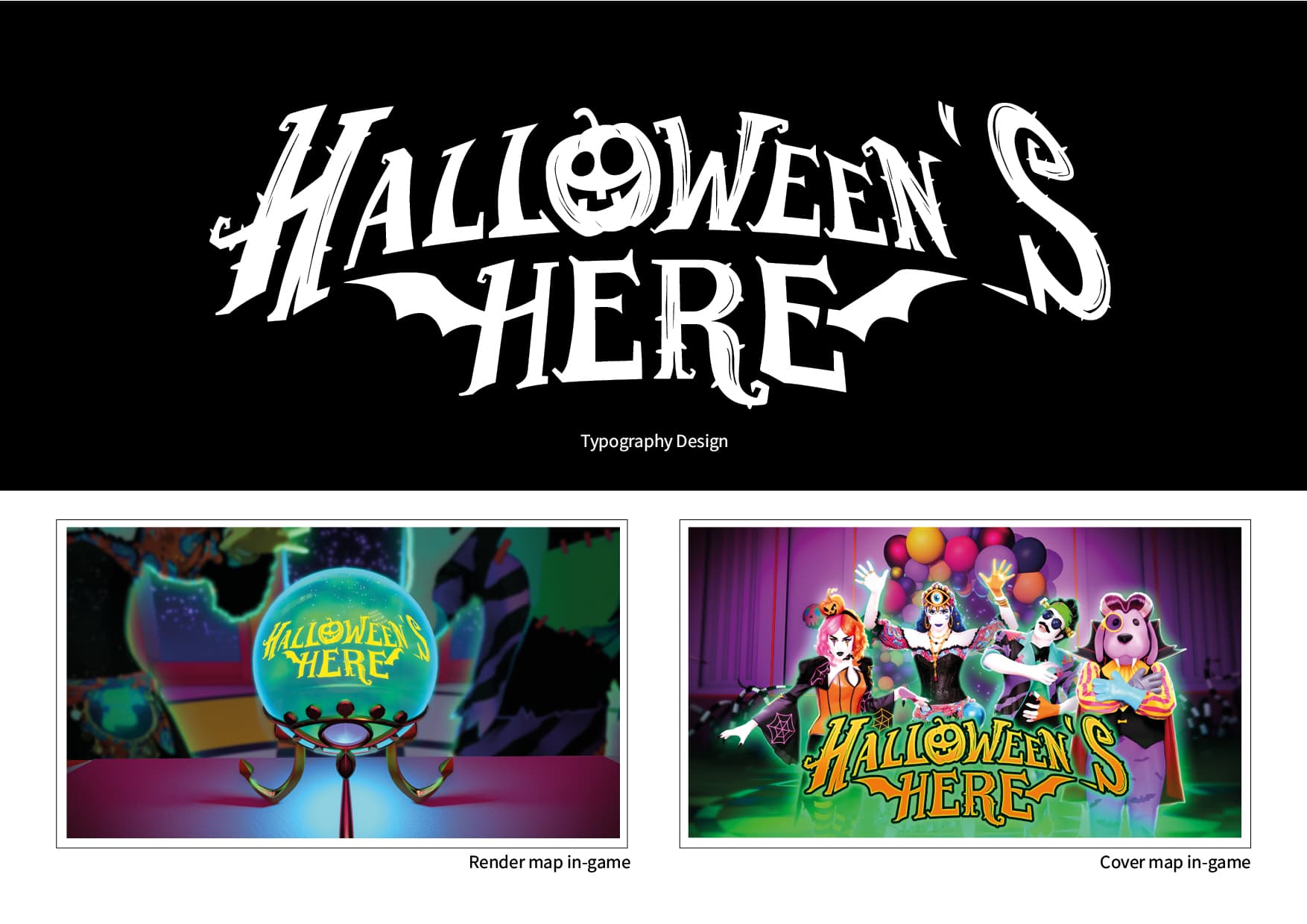 Just Dance Typographie HalloweenS Here