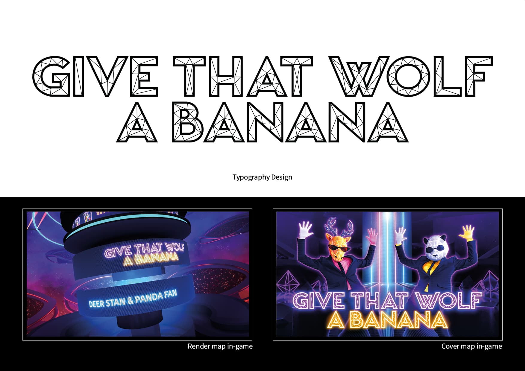 Just Dance Typographie Give that wolf a banana